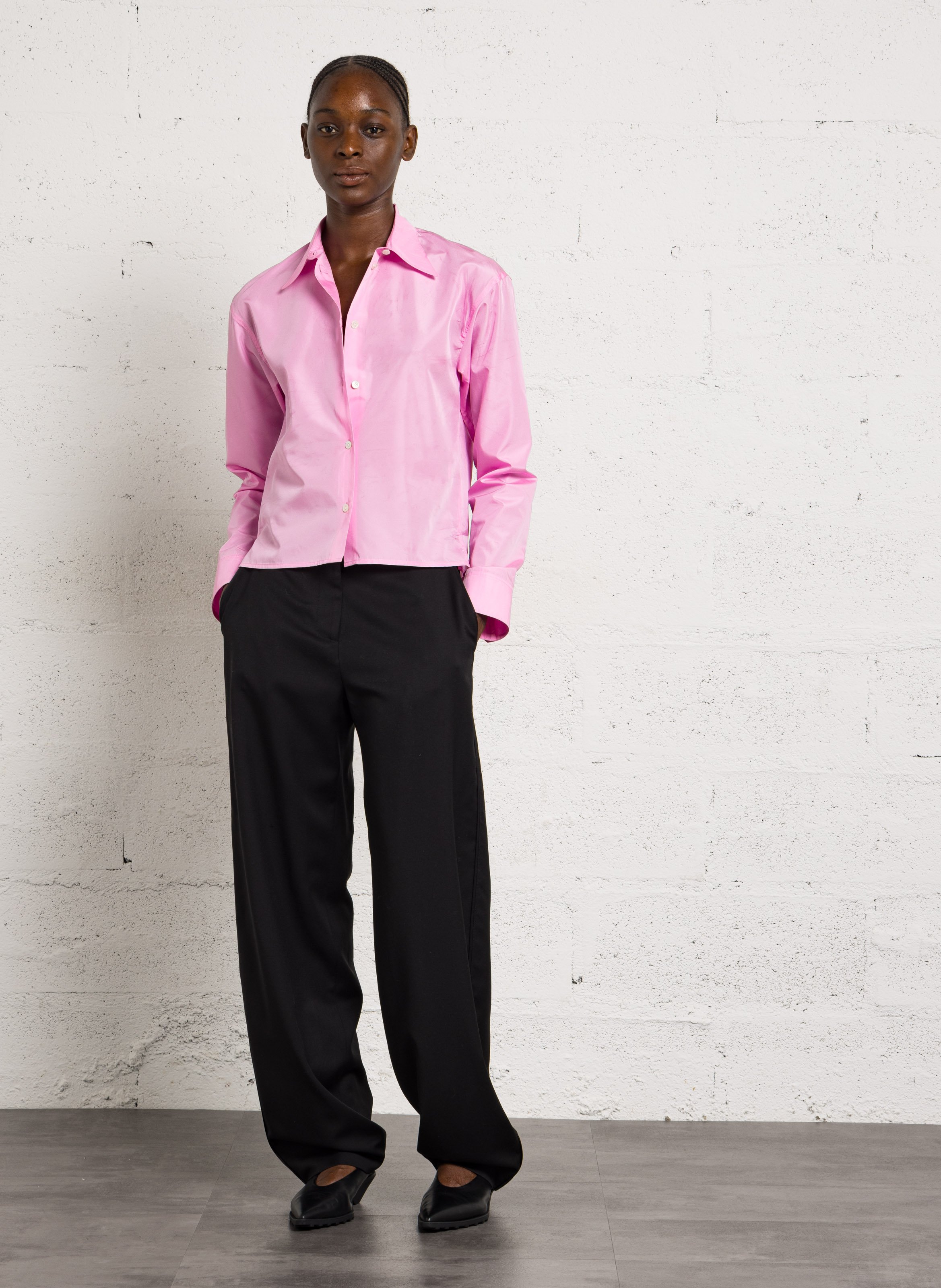 Pantalon tailleur en laine MARGAUX LONNBERG Noir