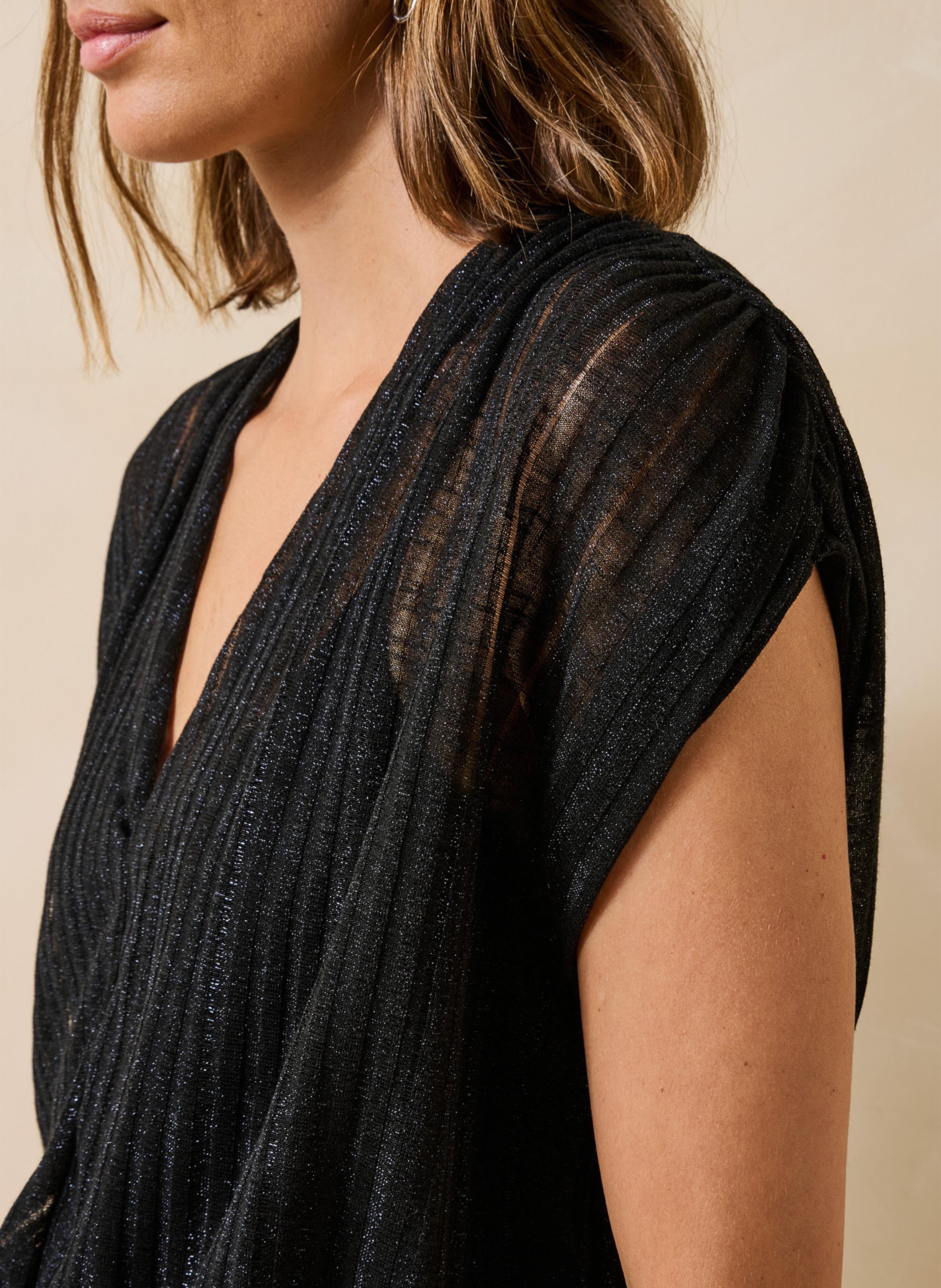 Top met V-hals LA FEE MARABOUTEE Blauw