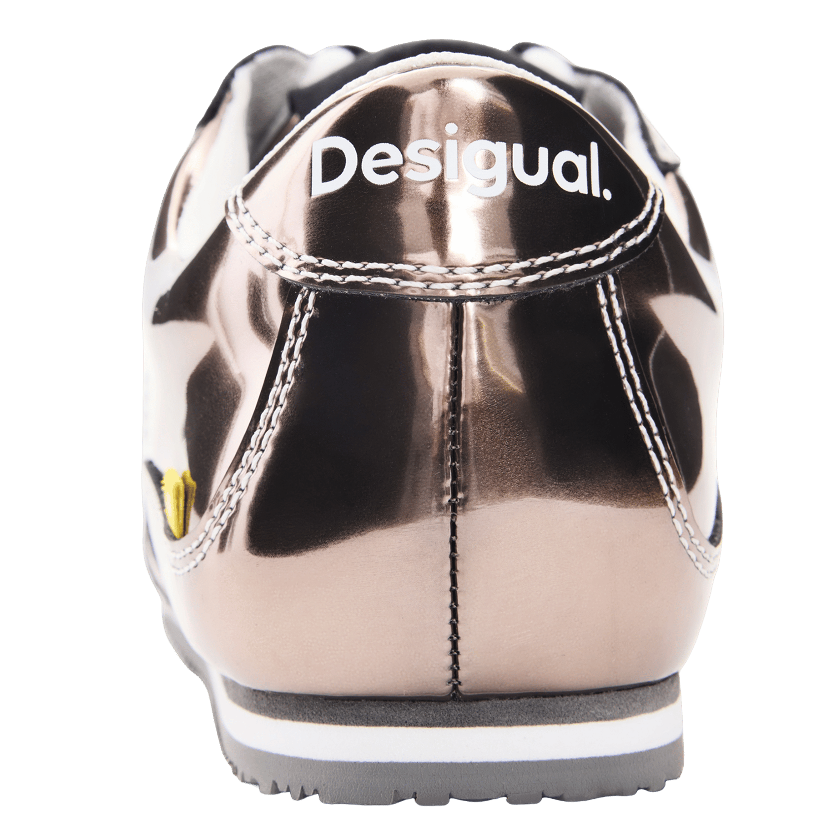 Lage sneakers met effen veters. DESIGUAL Grijs