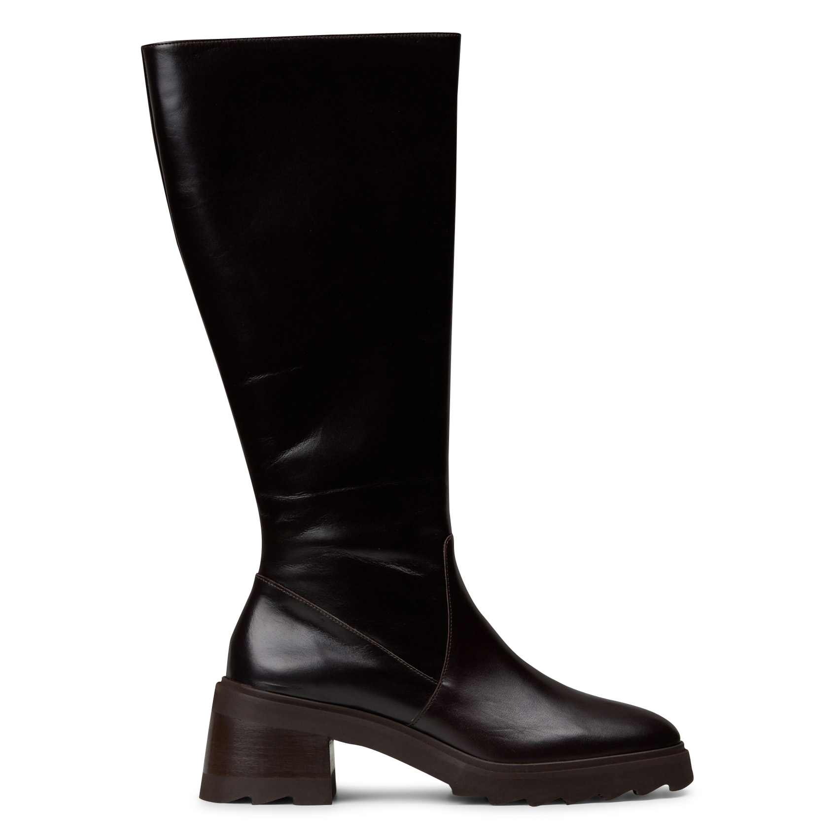 Lederstiefel mit Absatz BOBBIES Braun