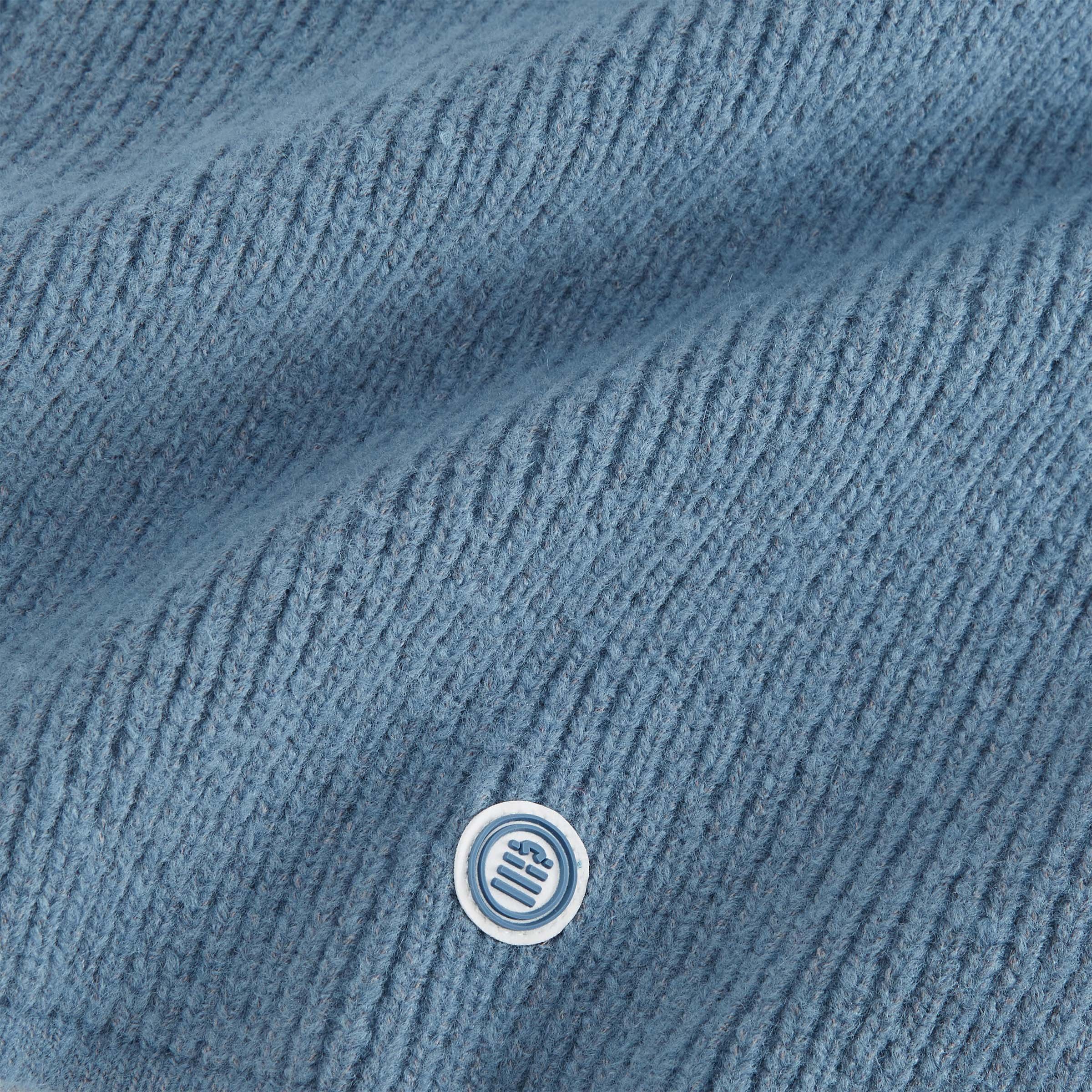 Rib-knit scarf SERGE BLANCO Blue