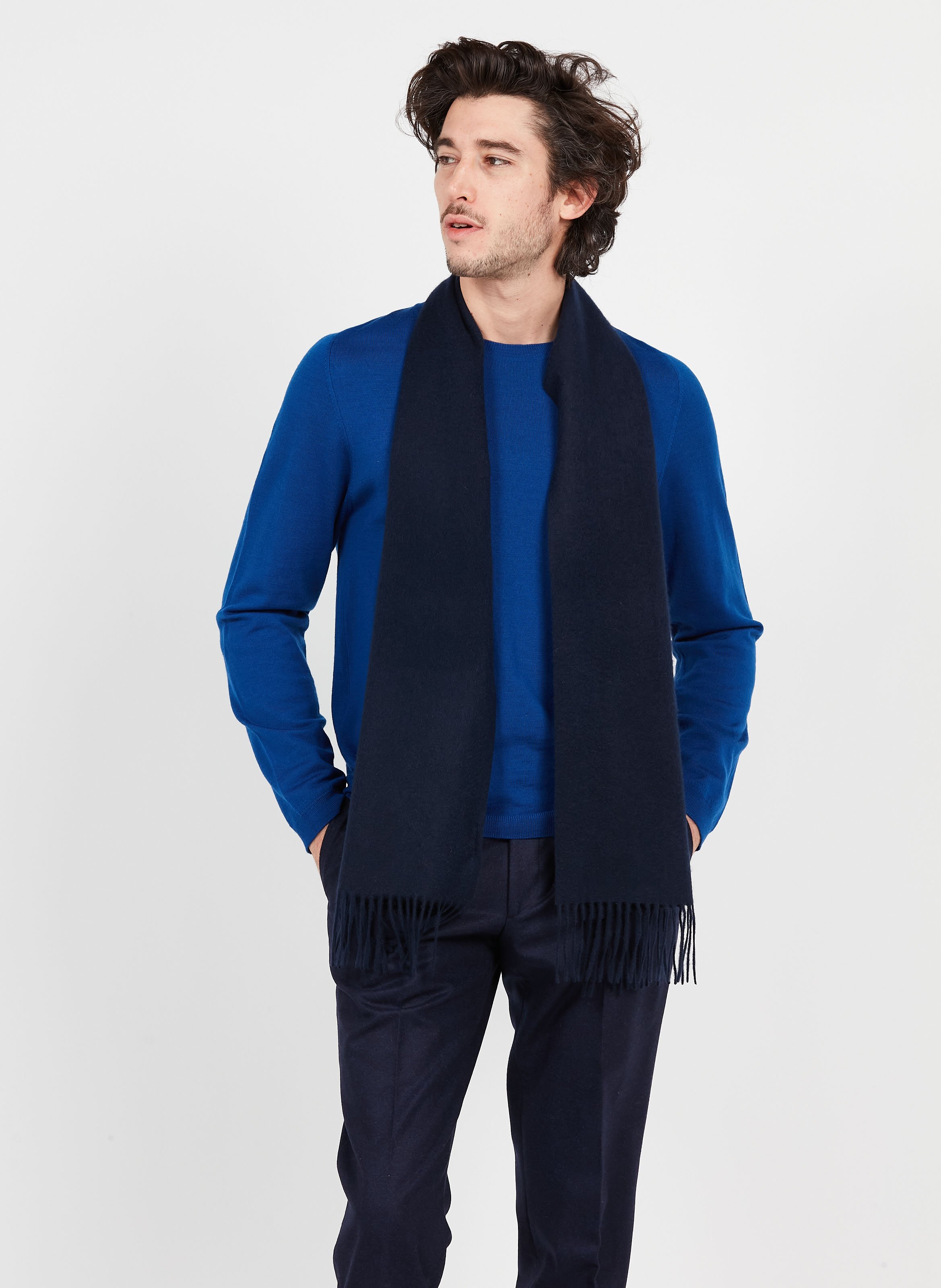Cashmere scarf SAISON 1865 Blue
