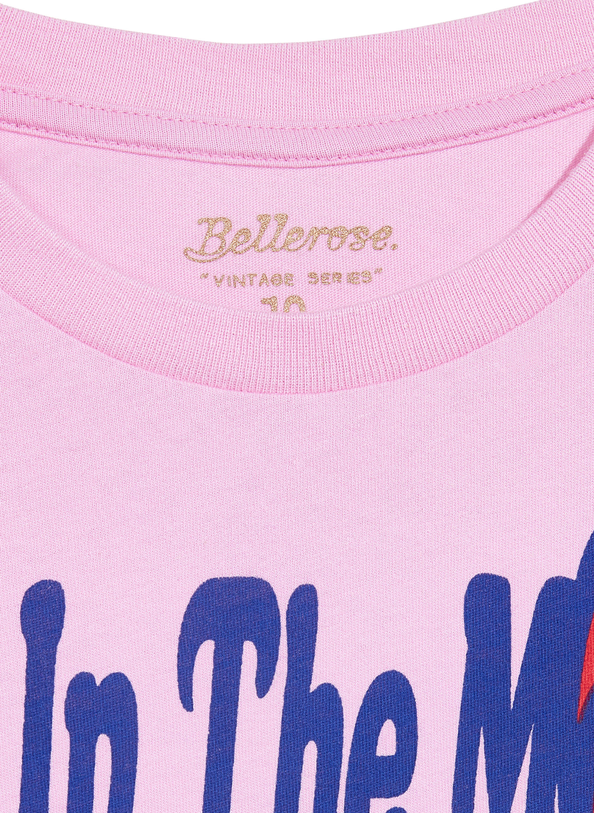 Round-neck cotton T-shirt BELLEROSE Pink