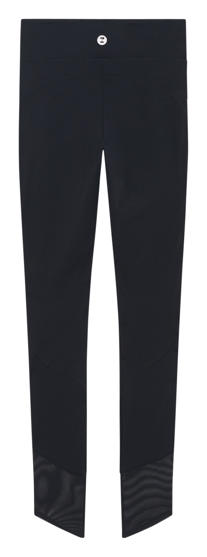 Legging met hoge taille en ribtextuur onderaan de pijpen REPETTO Zwart