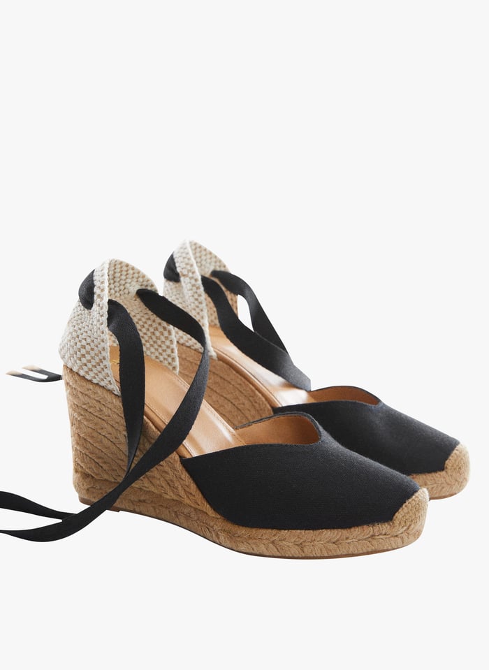 Alpargatas con cu a en negro