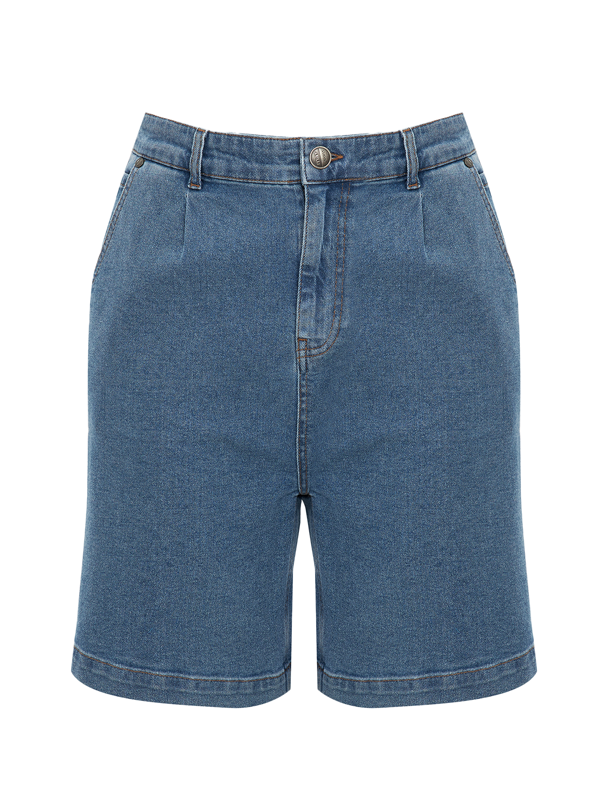 Bermuda court en denim délavé MAT FASHION Jean brut