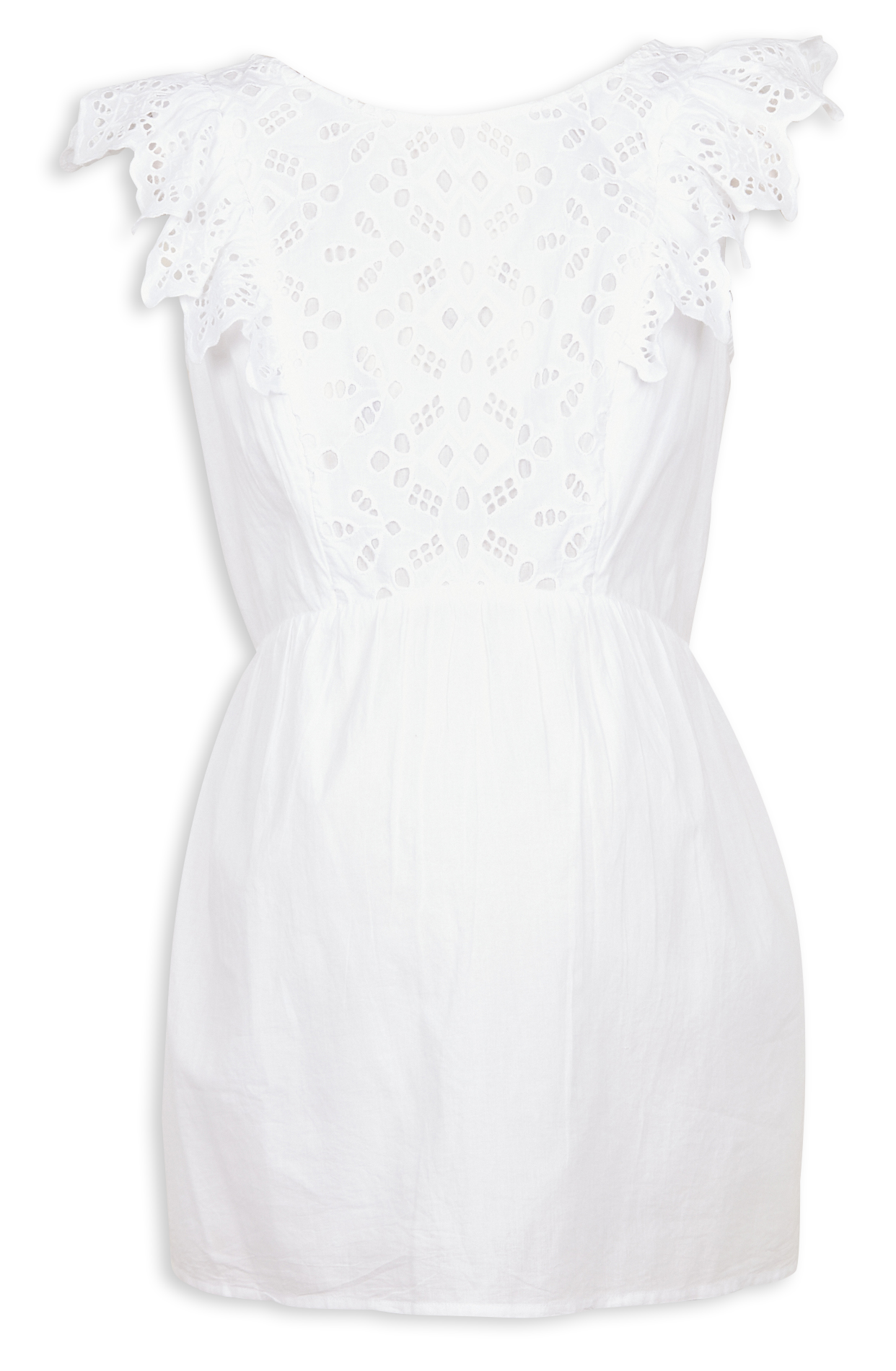 Embroidered cotton maternity top SERAPHINE White
