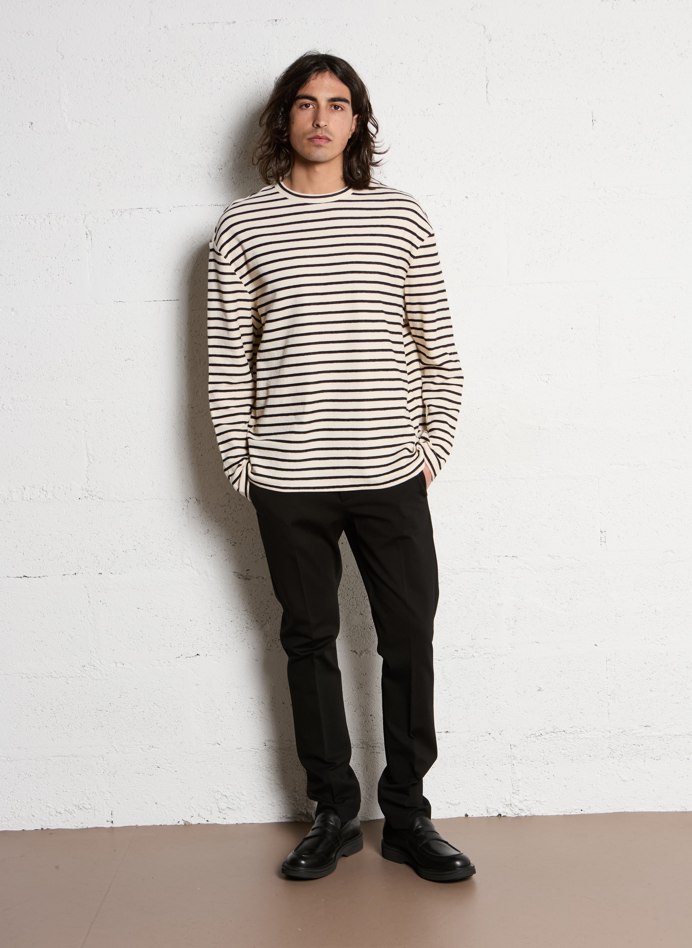 Slim fit broek IKKS Zwart