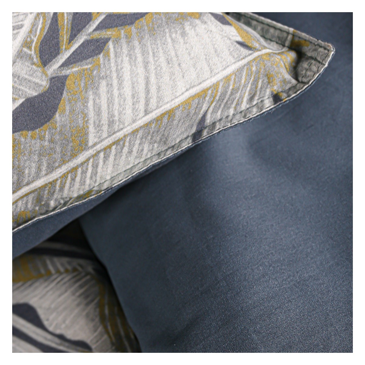 Jungle print cotton bedding set TODAY LINGE DE MAISON Blue