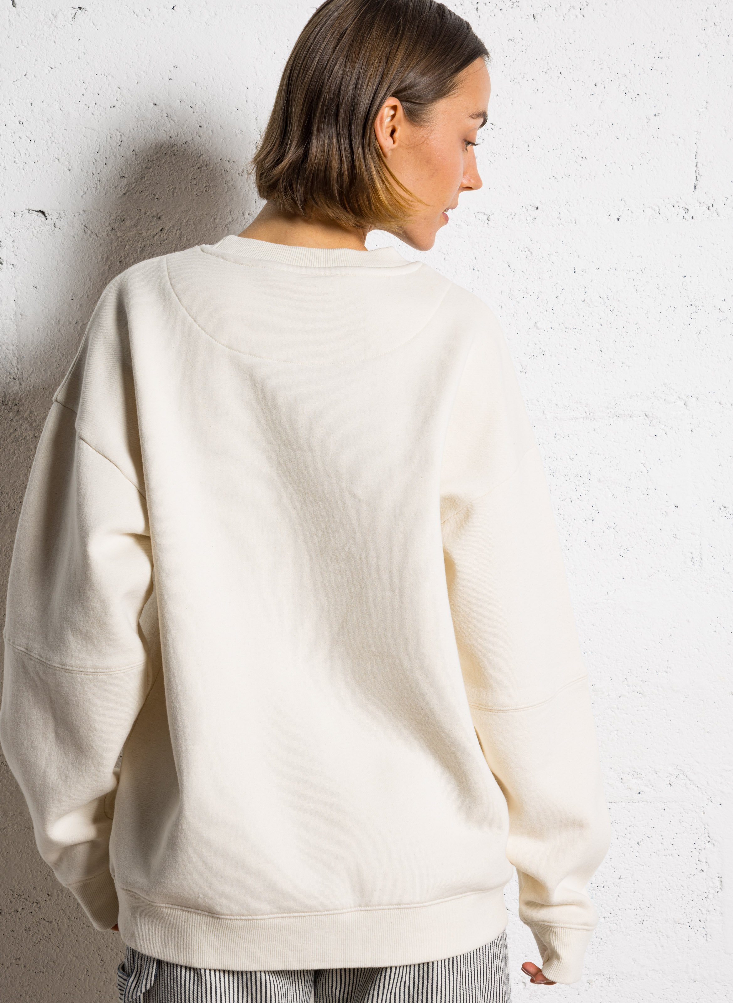 Sweat en coton mélangé NEWTONE Beige