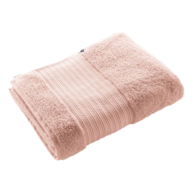 100% combed cotton bath towel L'EFFET PAPILLON Pink