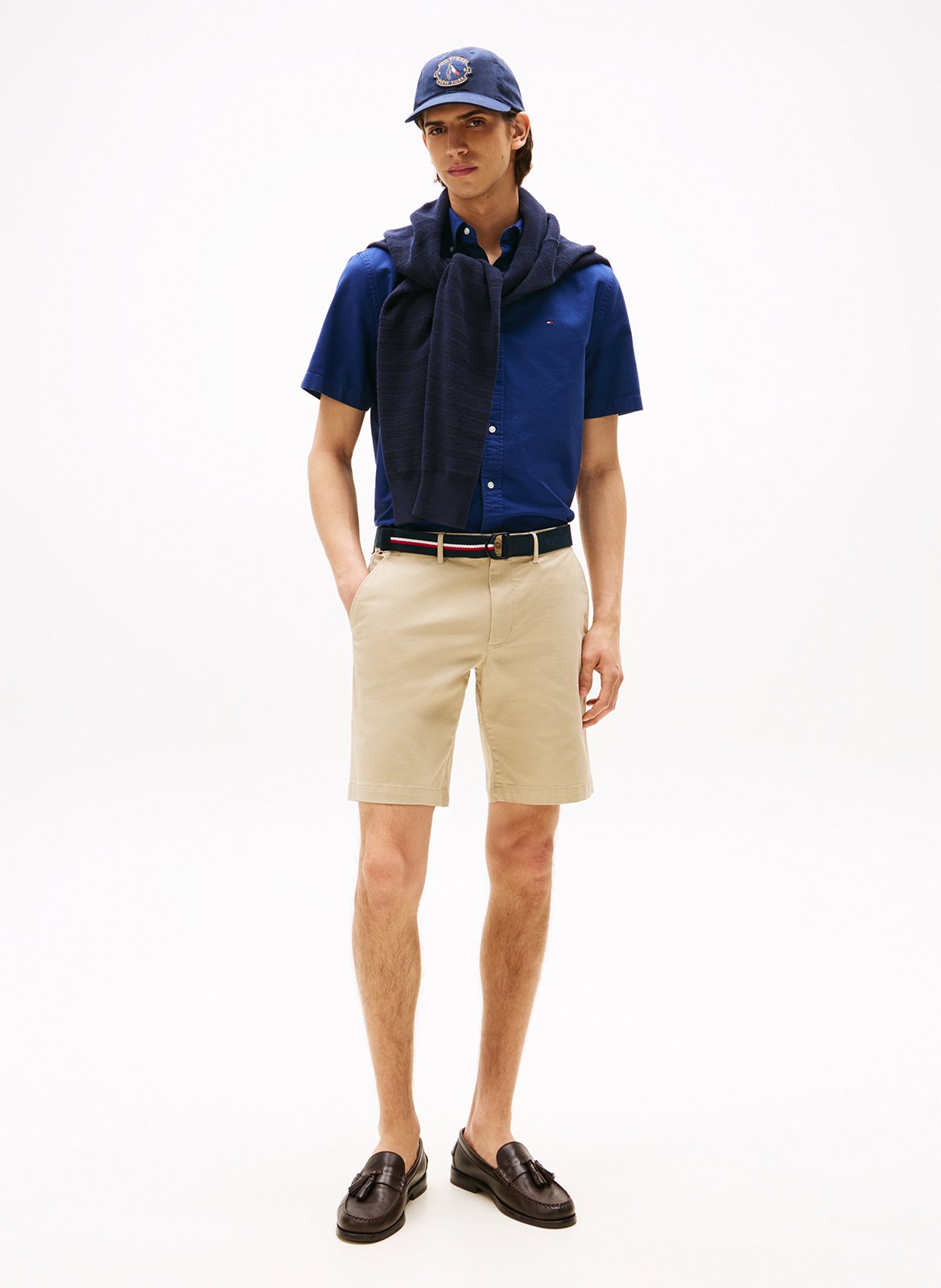 Cotton chino shorts TOMMY HILFIGER Khaki