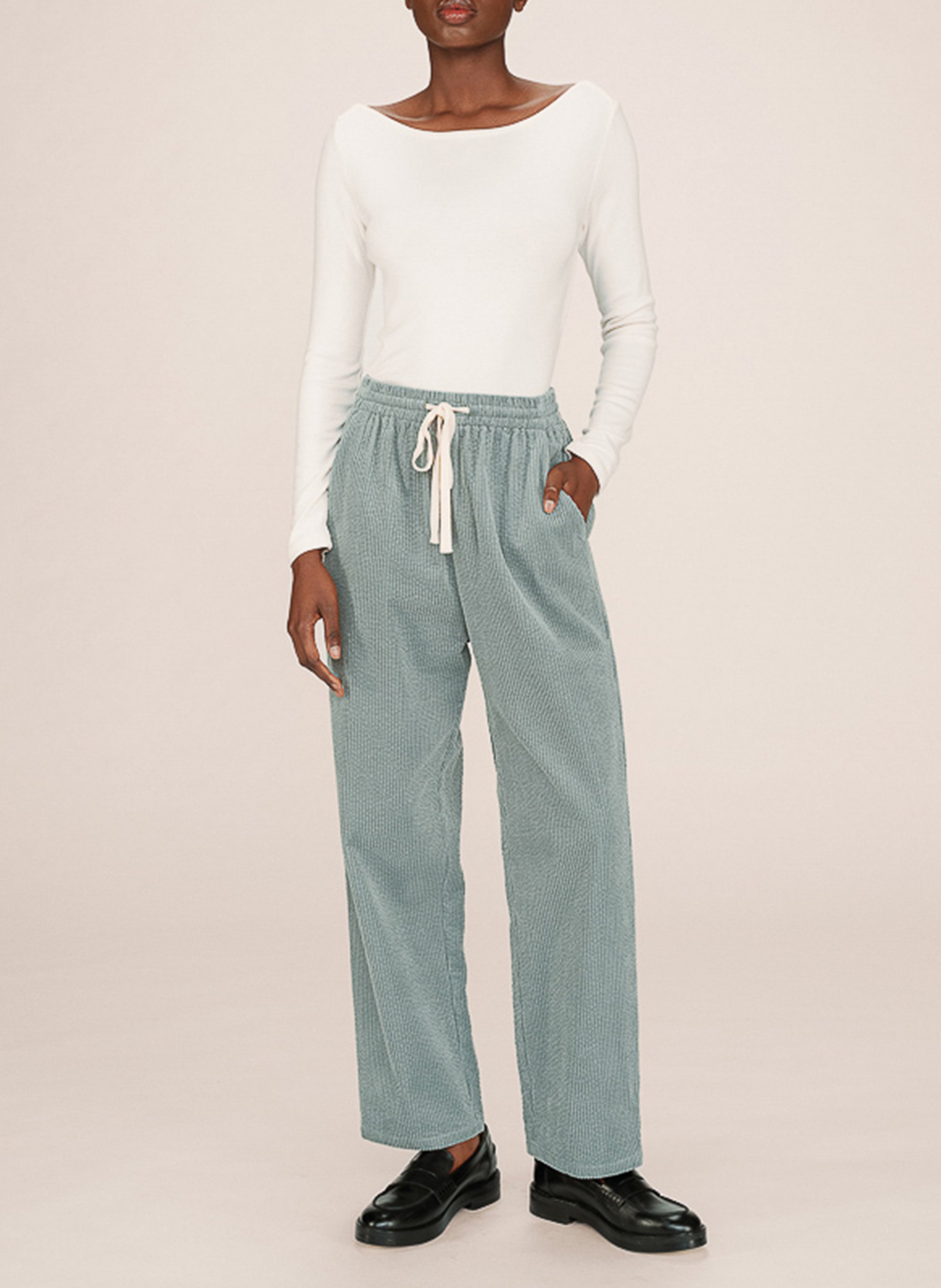 Slim-fit cotton cargo pants GRACE ET MILA Green
