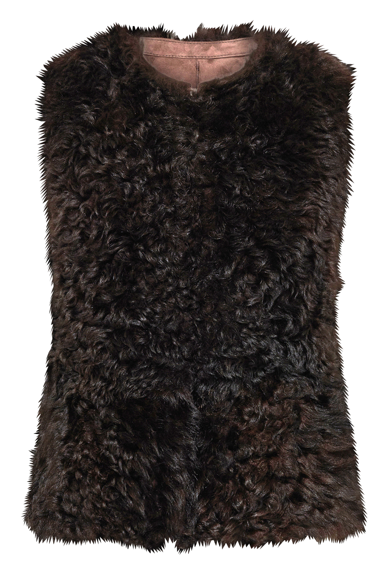 Rechte omkeerbare leren jas GERARD DAREL Bruin