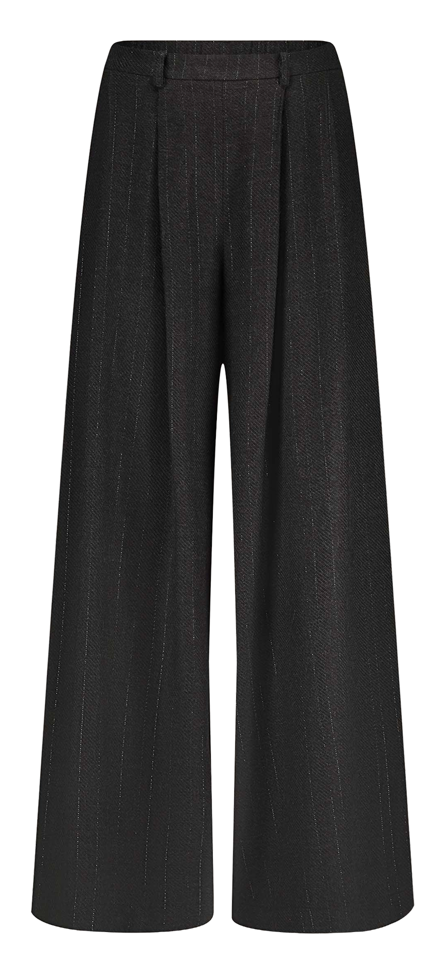 Wijde bandplooibroek BY BAR Grijs