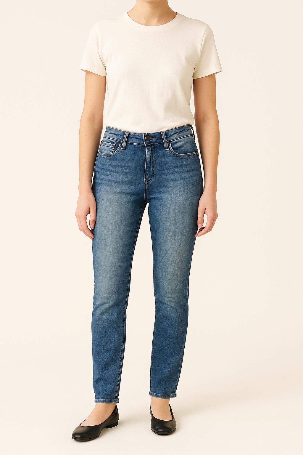 Cropped slim jeans with studs COMPTOIR DES COTONNIERS - Seconde main Blue