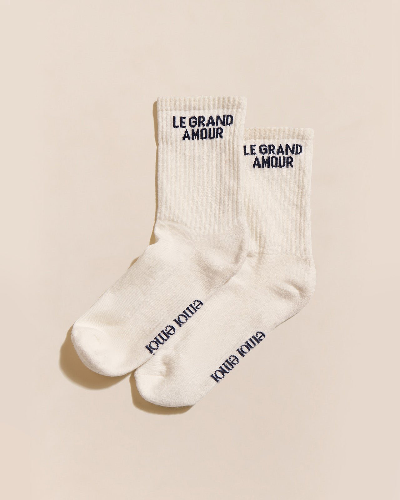 Les chaussettes le grand amour EMOI EMOI Blanc