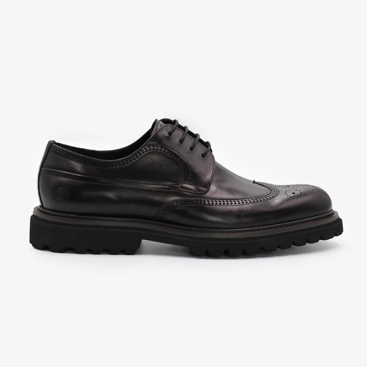Arthus leather Derby shoes  SERGE BLANCO Black
