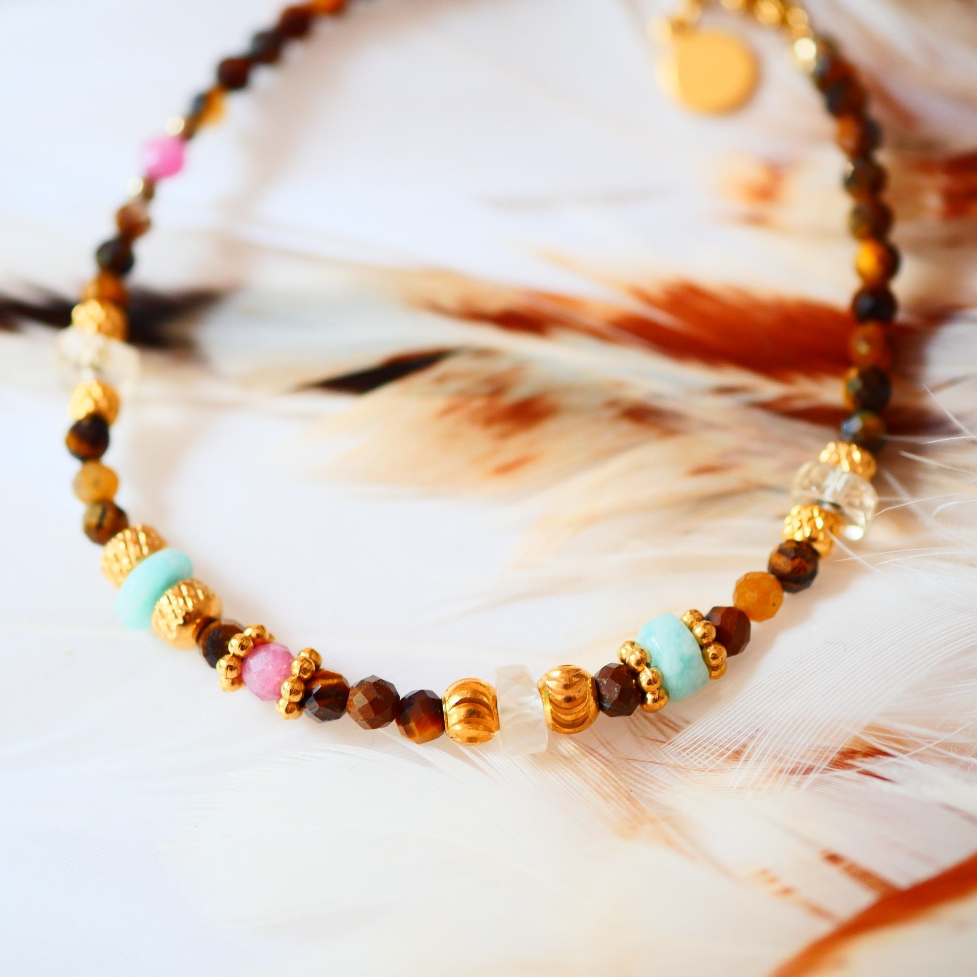 Tiger eye bracelet GINANDGER Brown