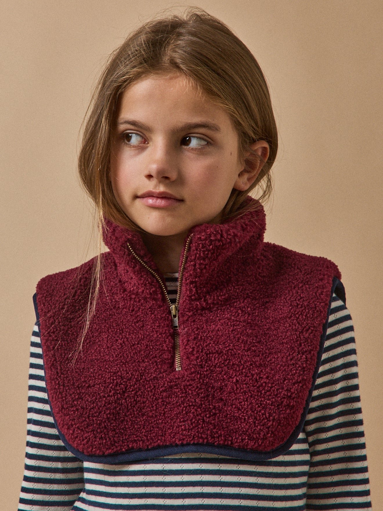 Sherpa collar CYRILLUS Red