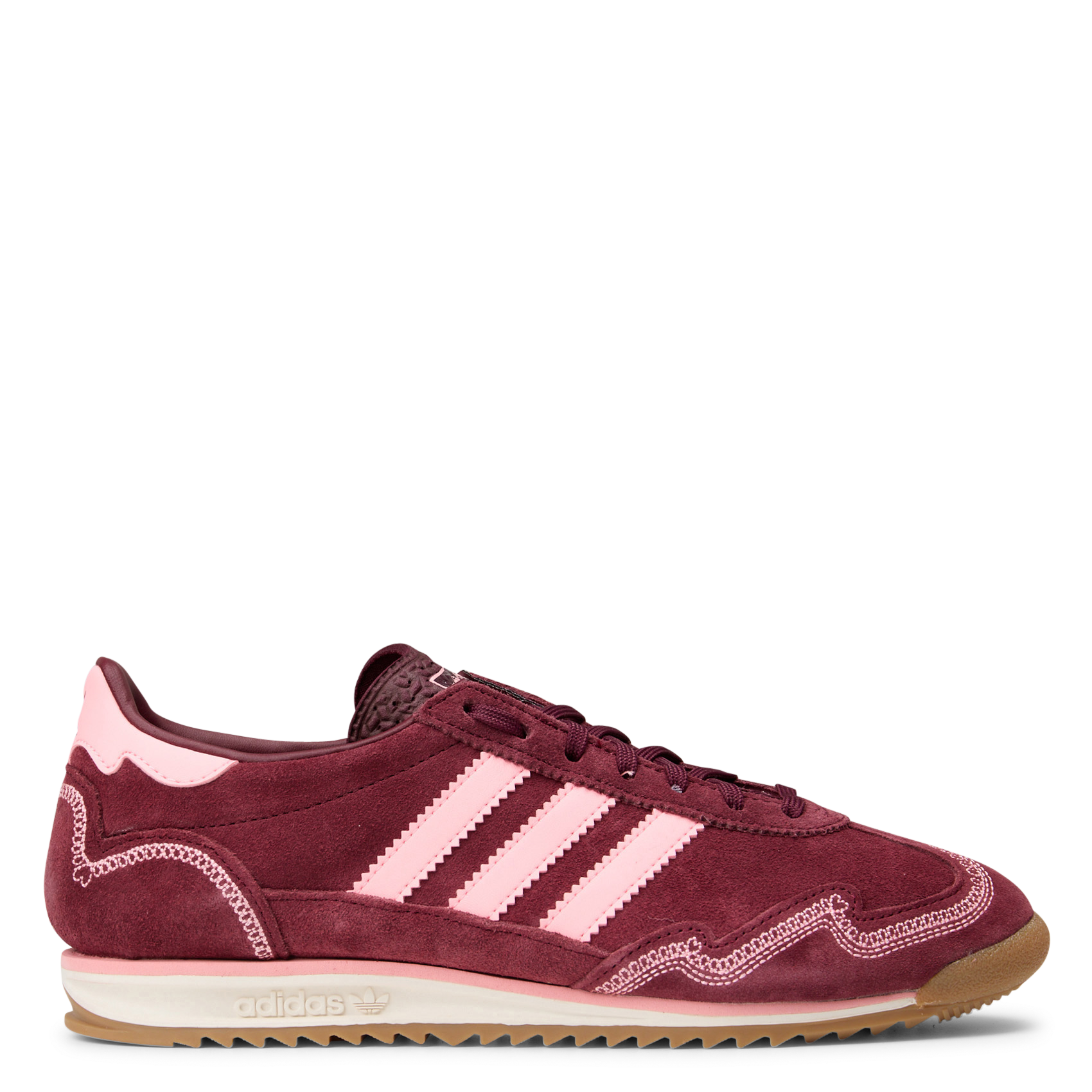 Baskets basses en cuir ADIDAS Rose