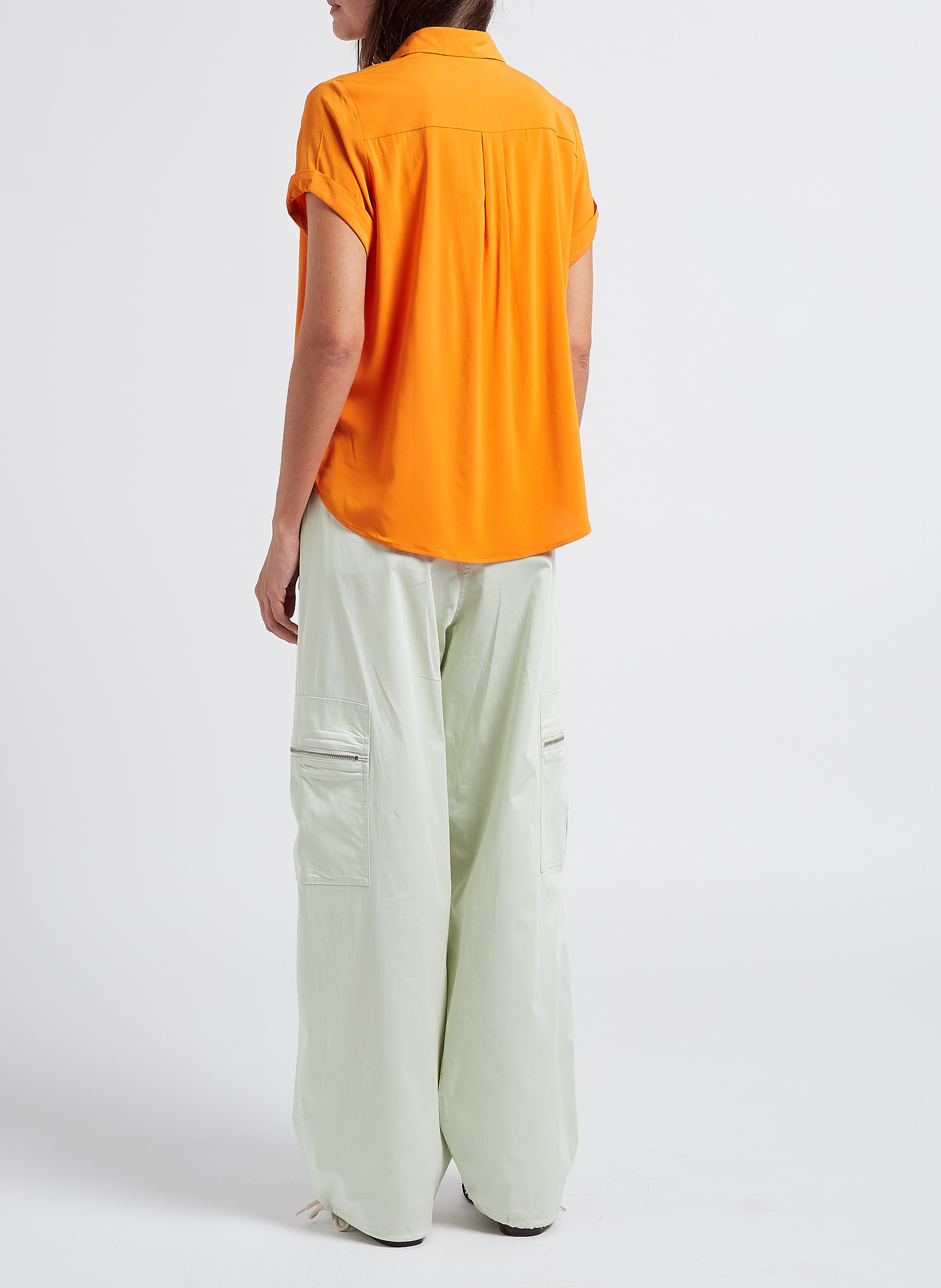 Chemise ample à col classique SAMSOE SAMSOE Orange