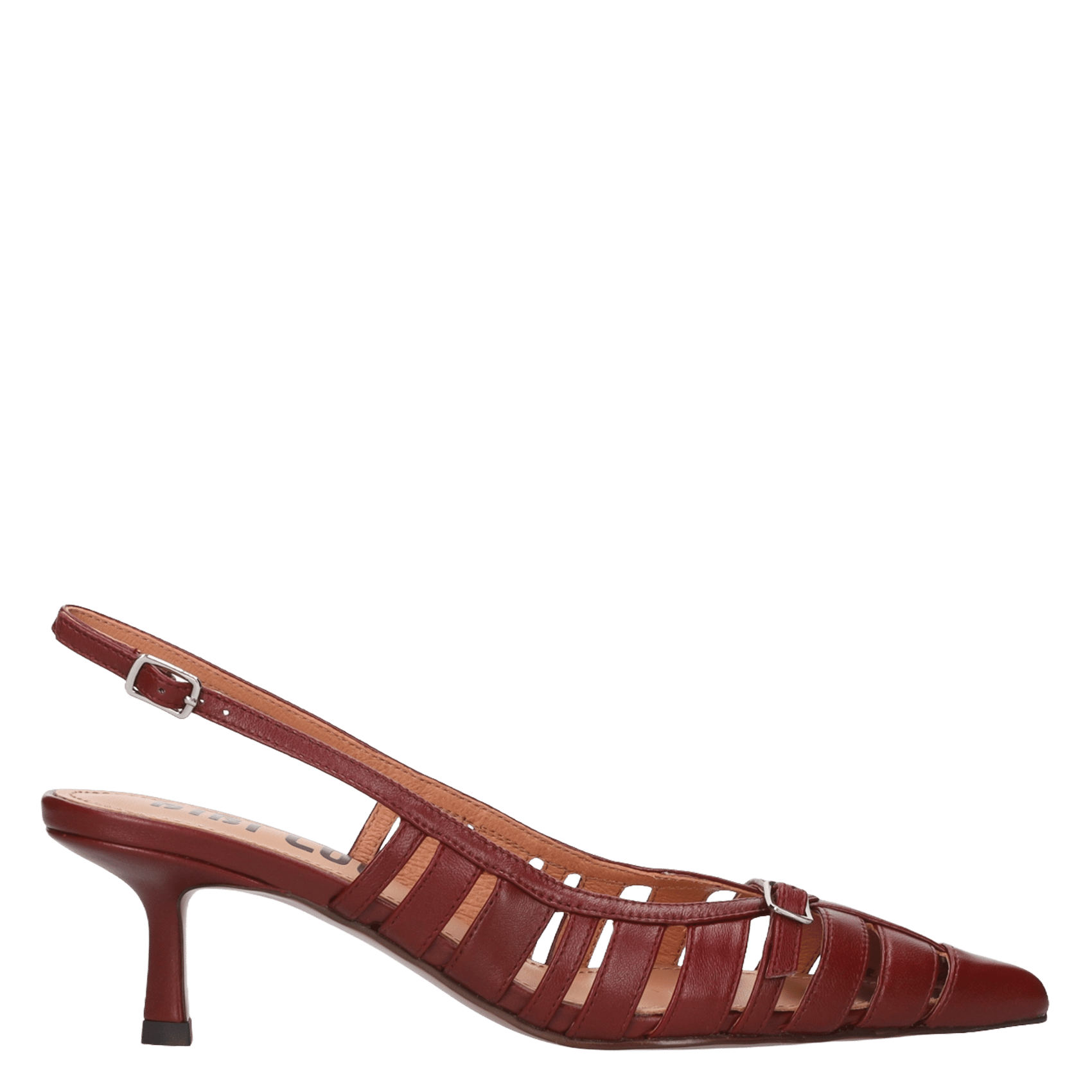 Alice heeled leather sandals BIBI LOU Red