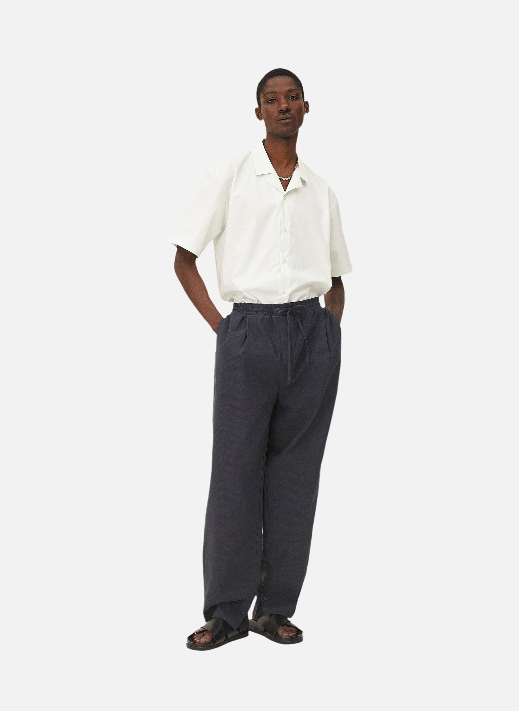 Casual pants Helio Dark Blue Noyoco Blue