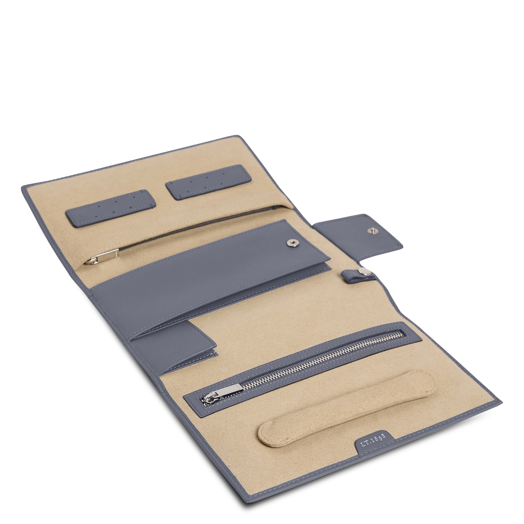 Leather jewelry case LE TANNEUR Blue