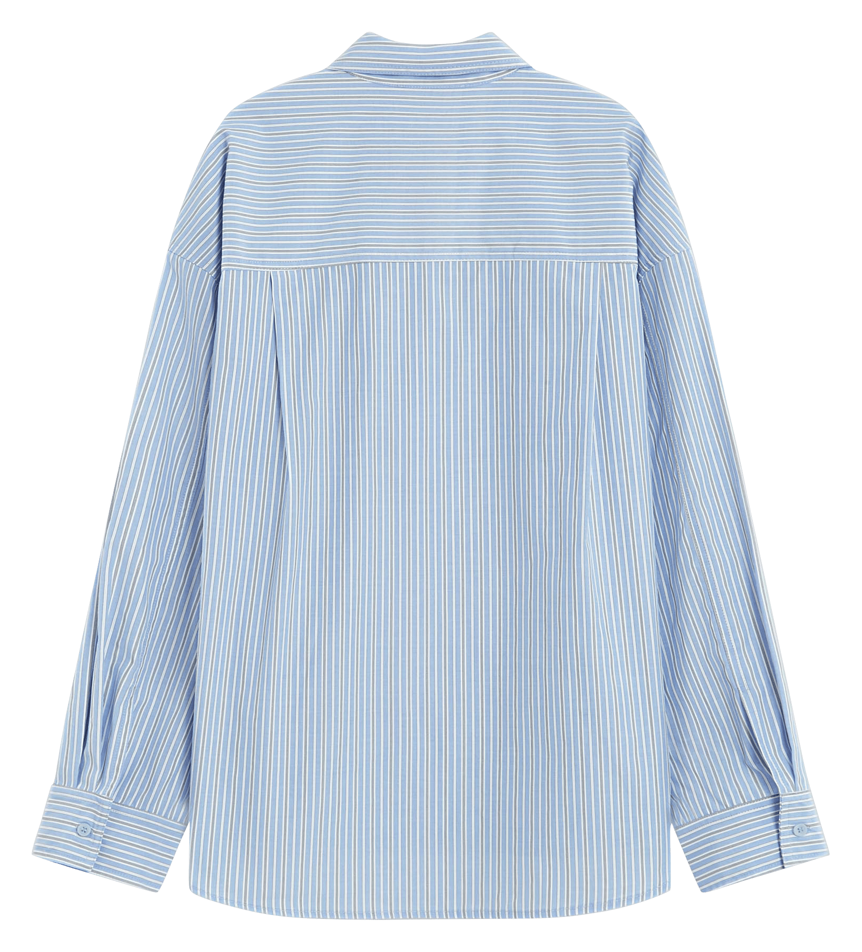 Chemise oversize rayée en coton mélangé GRACE ET MILA Bleu