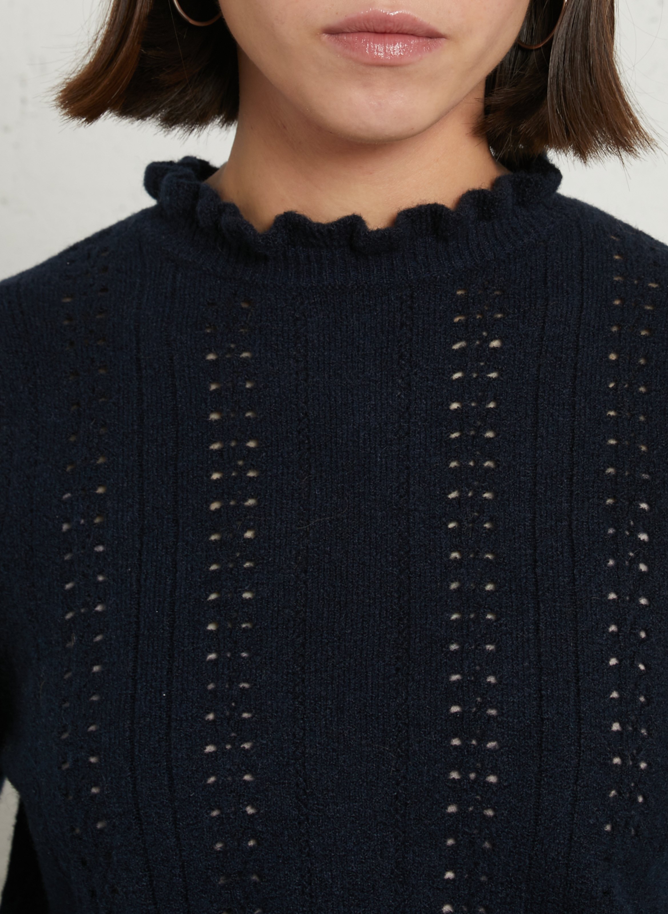 Quilted printed cotton short cardigan LA PETITE ETOILE Blue