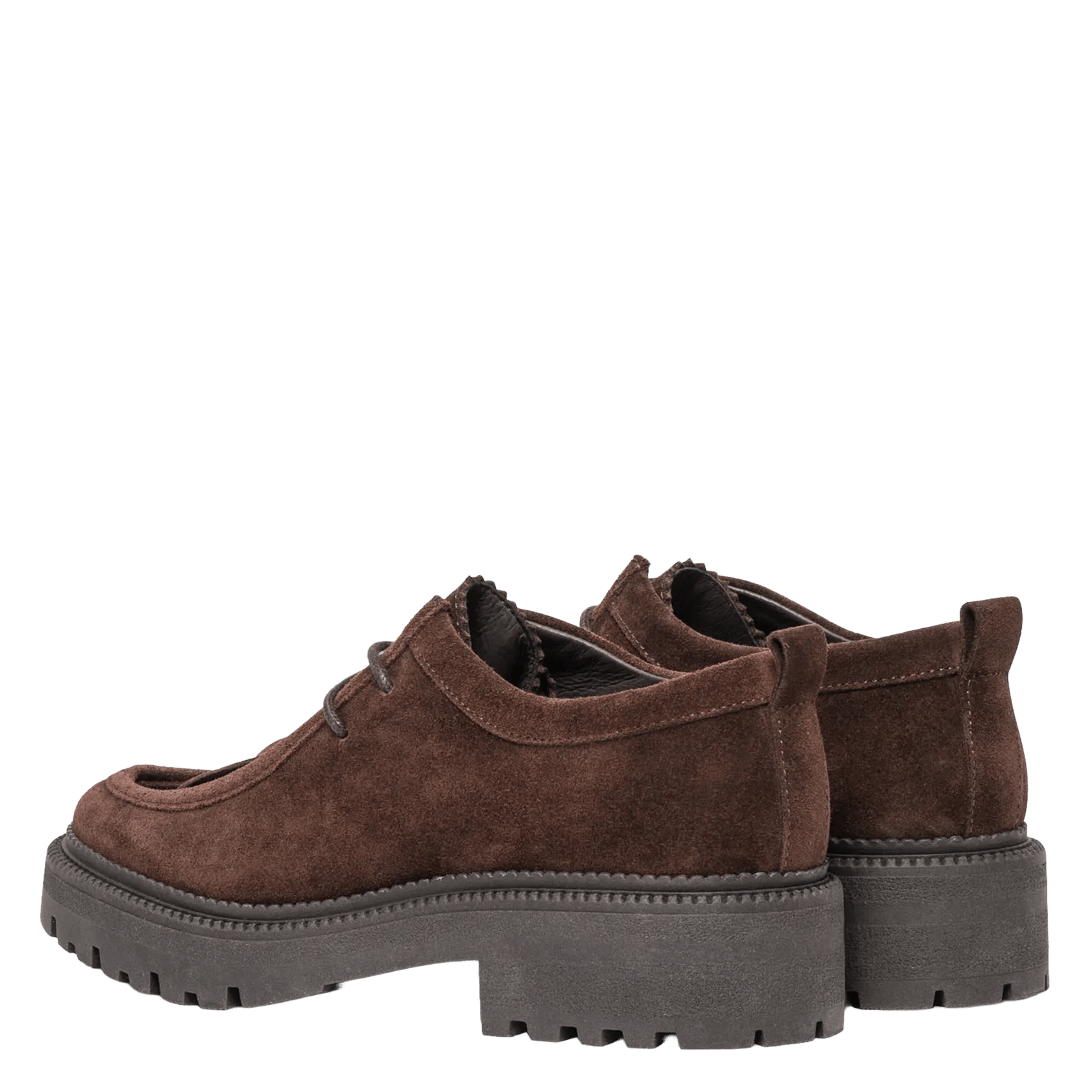 Wildleder-Derbys aus Leder BOCAGE Braun