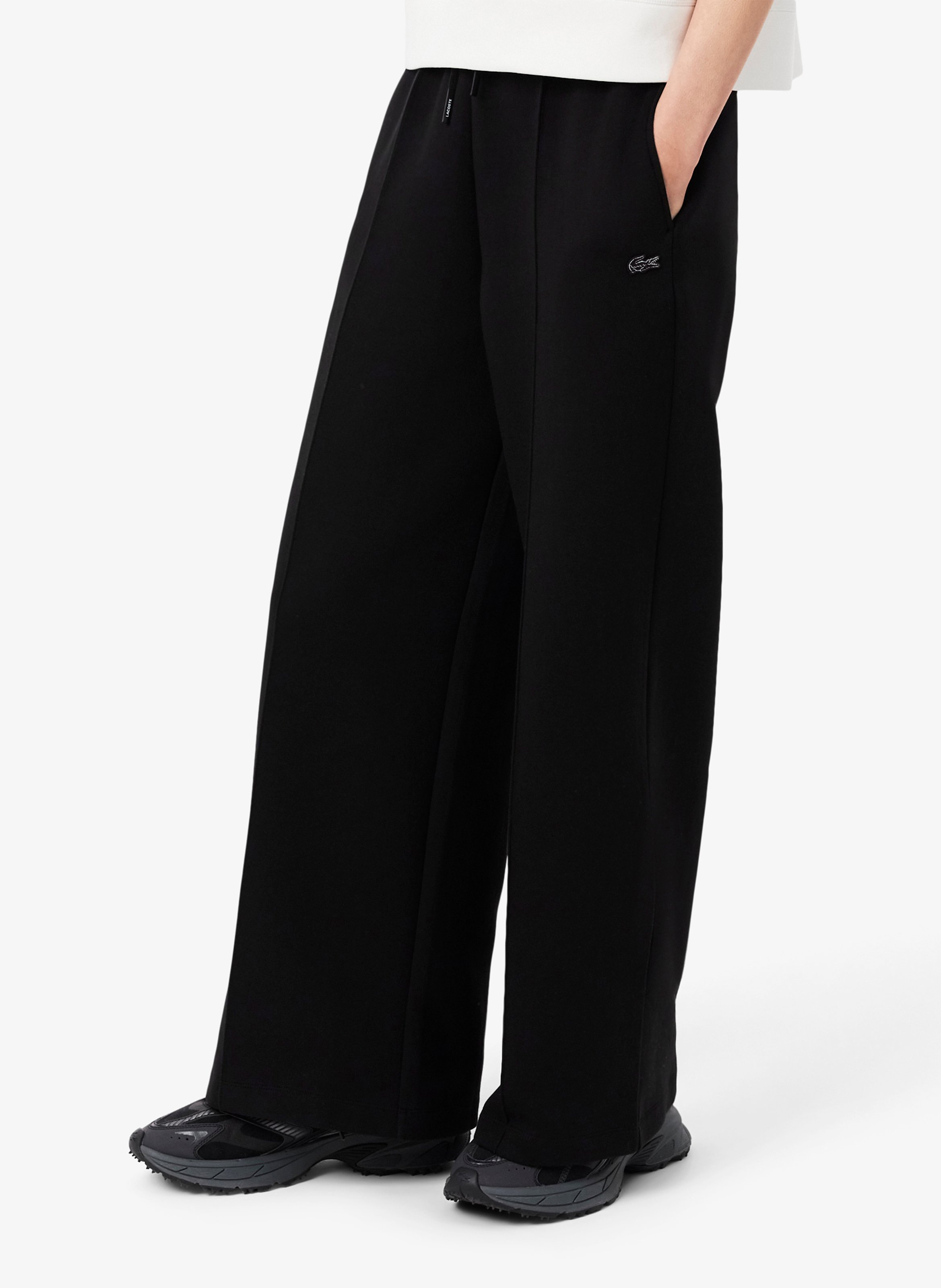 Weite Sweatpants aus Baumwollmischung LACOSTE Schwarz