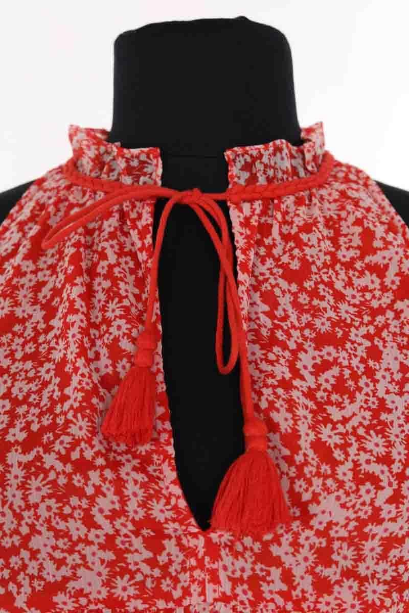 Top sans manche SEZANE - Seconde main Rouge