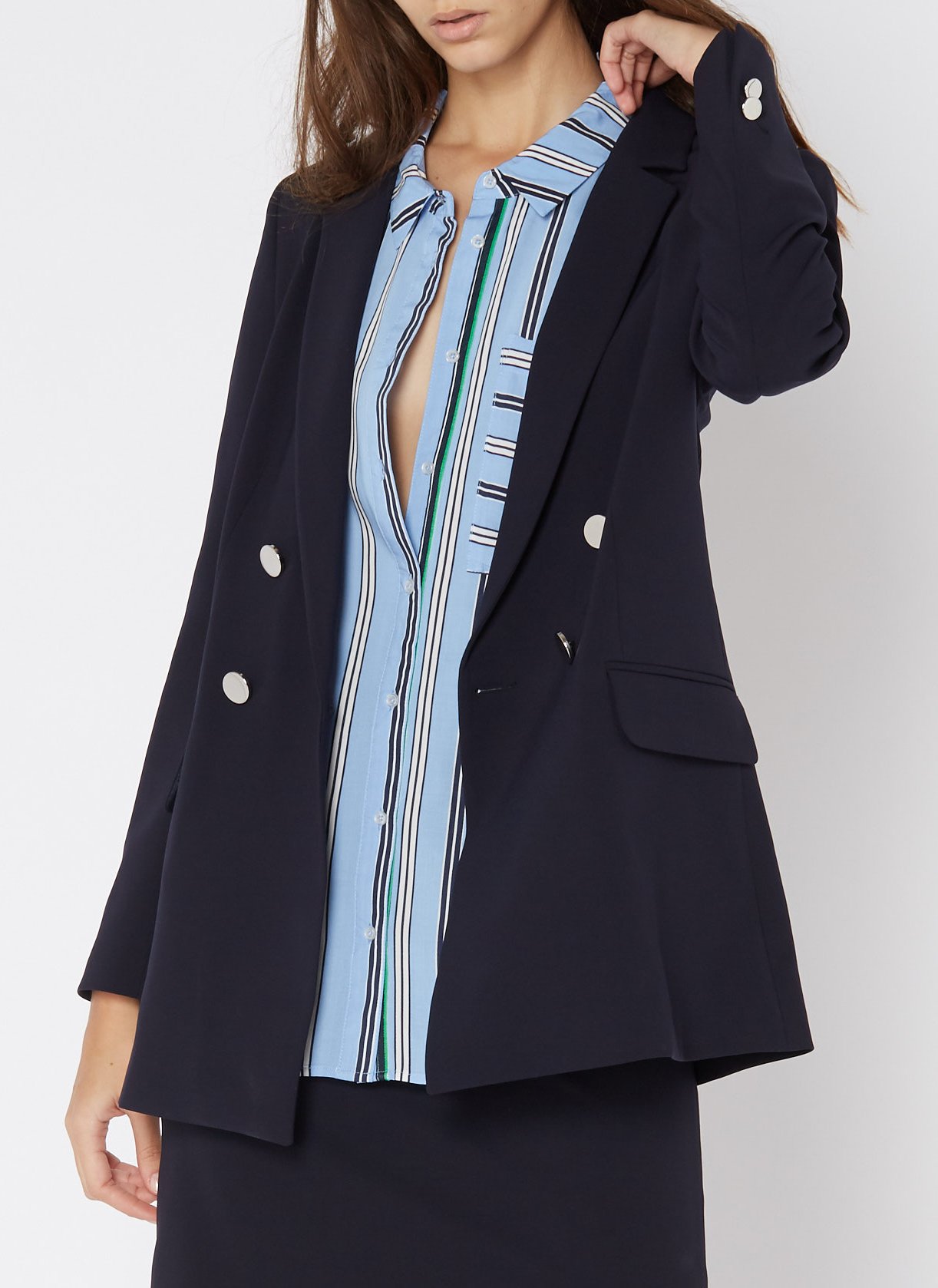 Mid-length jacket with tailored collar MAISON 123
