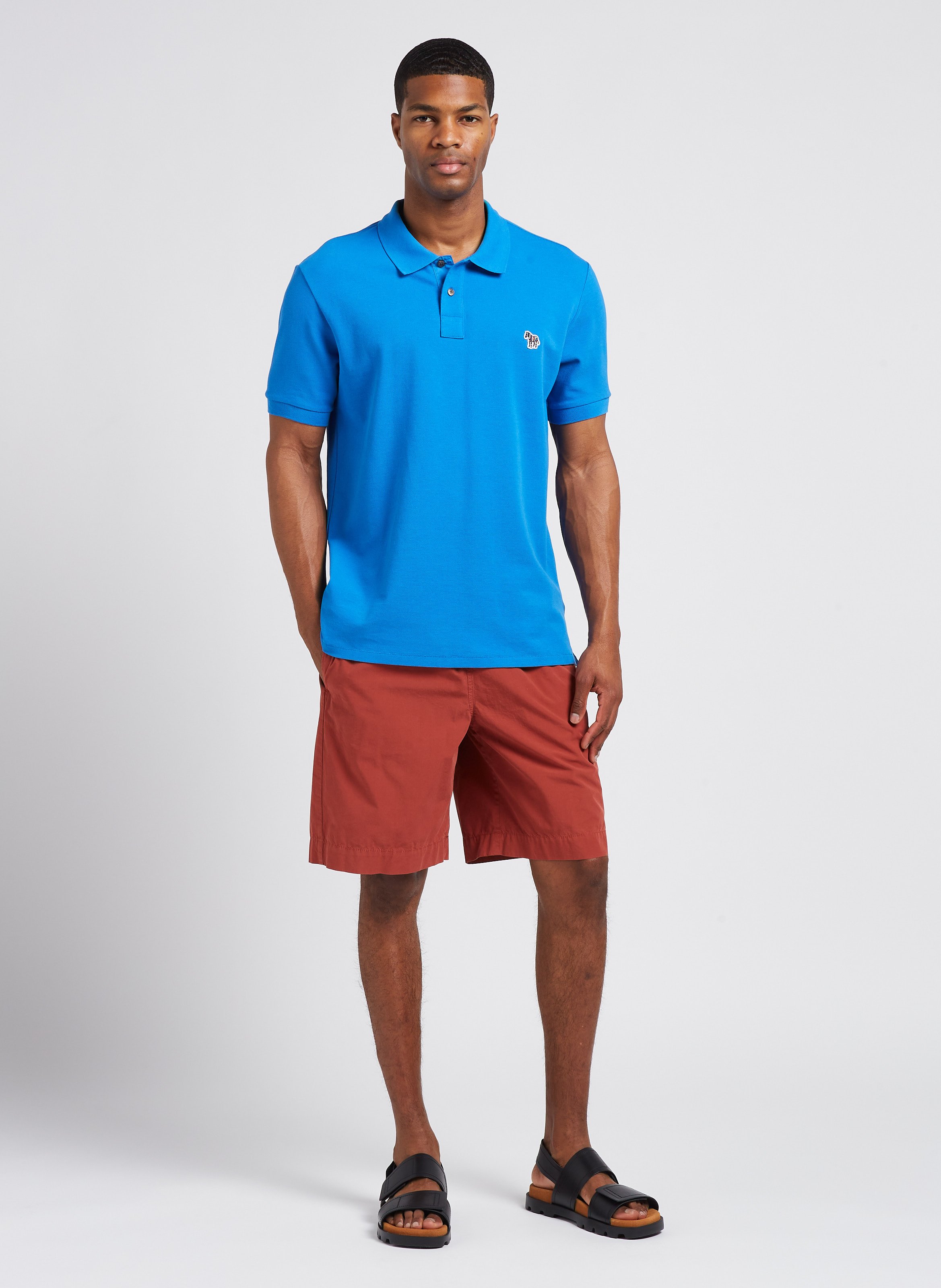 Short droit en coton PAUL SMITH Rouge