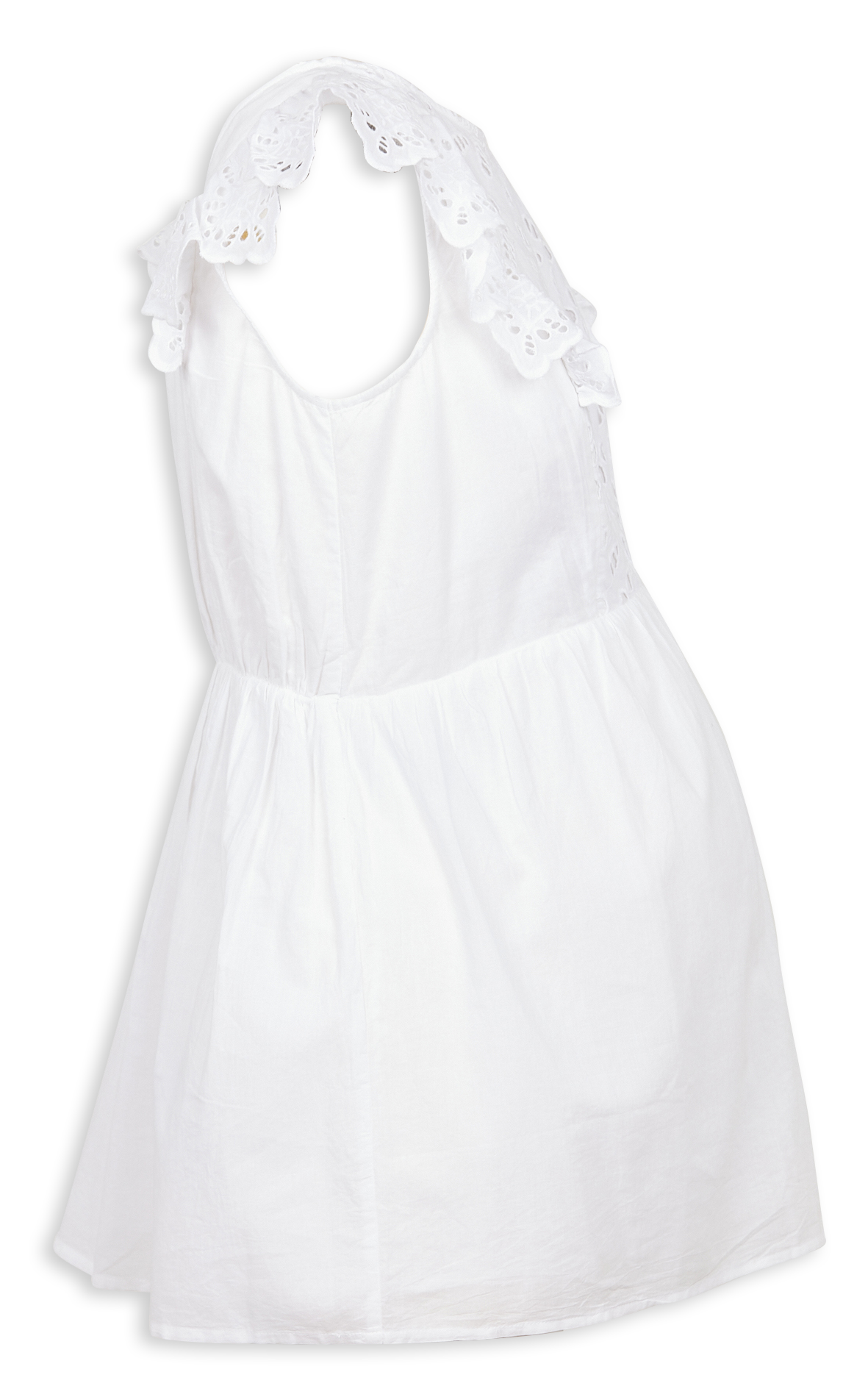 Embroidered cotton maternity top SERAPHINE White