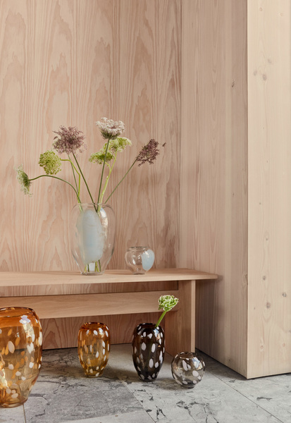 Glass vase OYOY LIVING DESIGN Brown