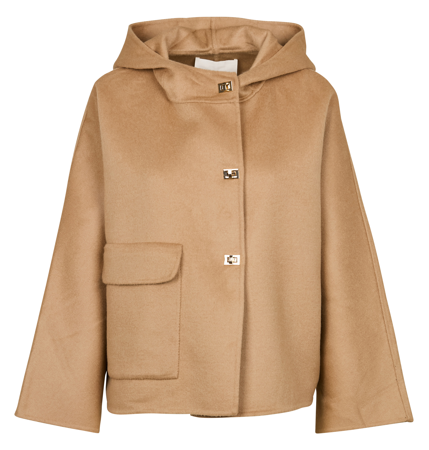 Manteau ample col montant en laine mélangée BA&SH Marron