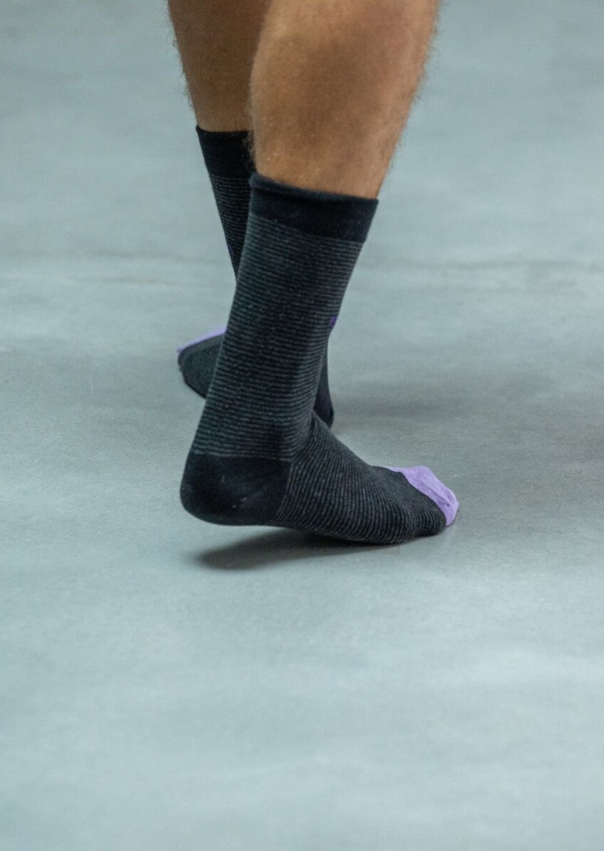 Striped combed cotton socks BILLYBELT Black