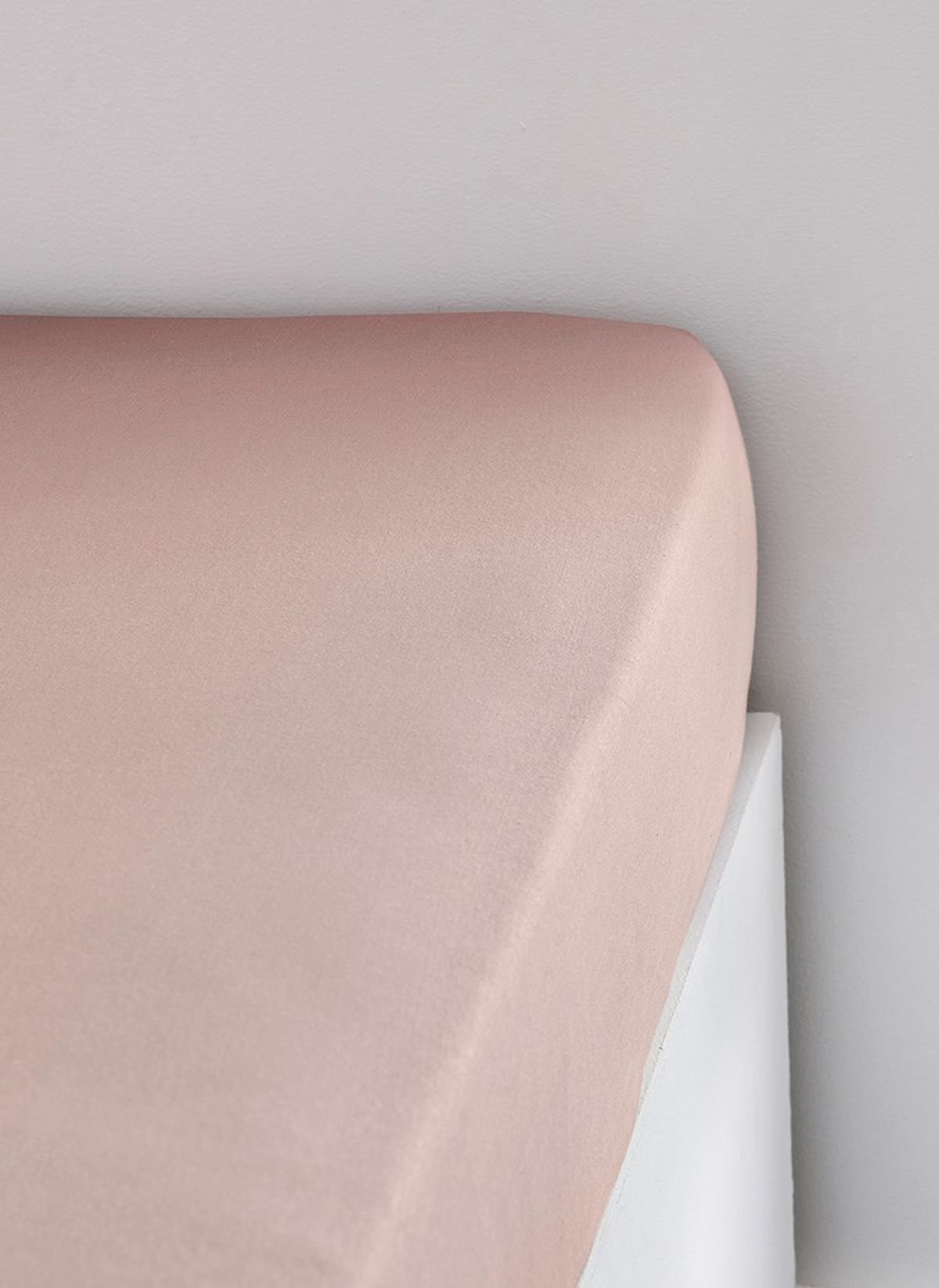 Stretch cotton fitted sheet TODAY LINGE DE MAISON Pink