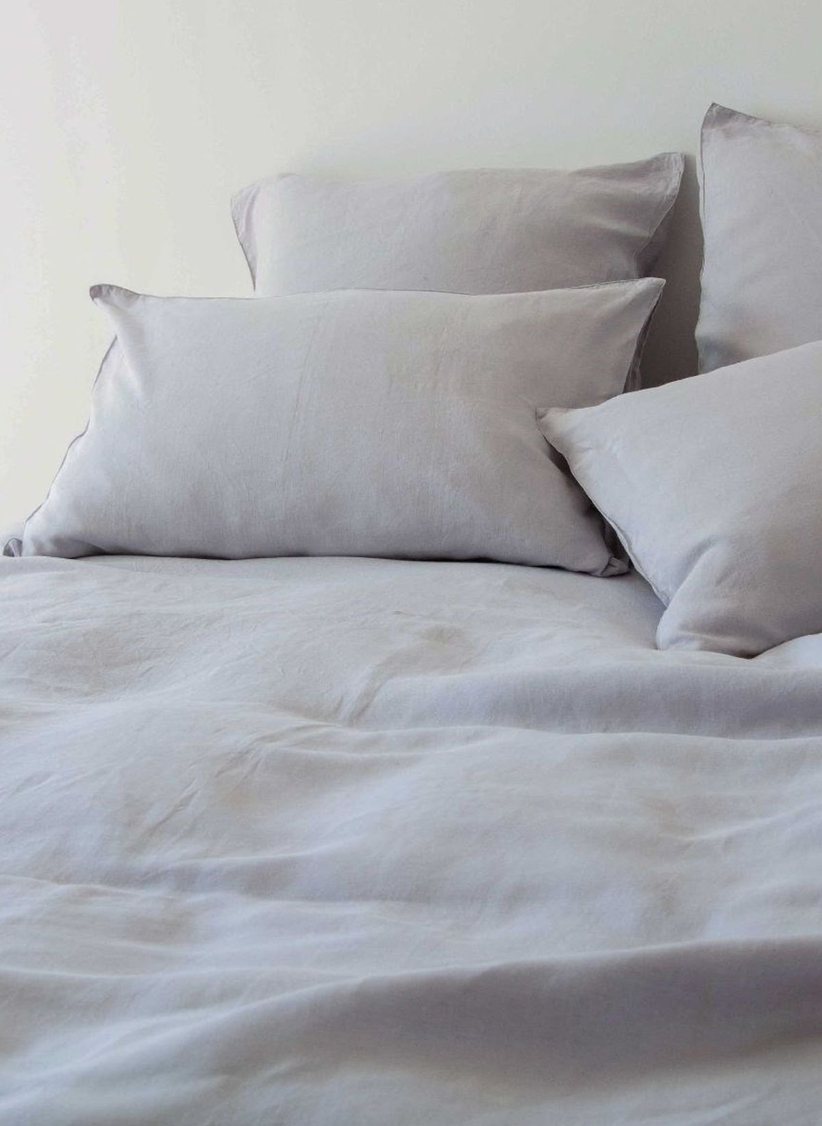 Solid washed linen pillowcase TODAY LINGE DE MAISON Grey