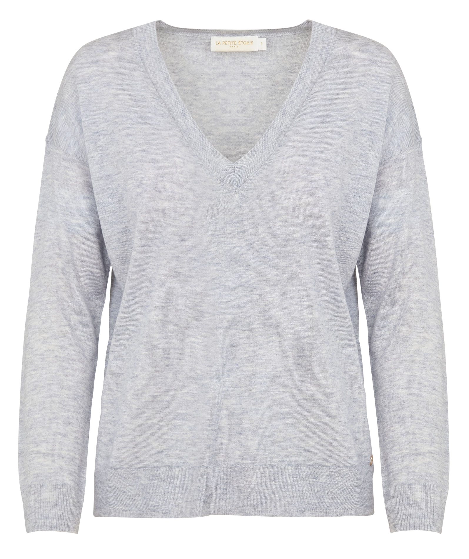 Pull maille fine ample LA PETITE ETOILE Gris