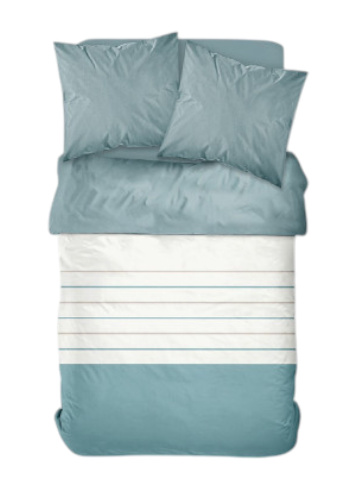 Printed cotton bed set TODAY LINGE DE MAISON Blue