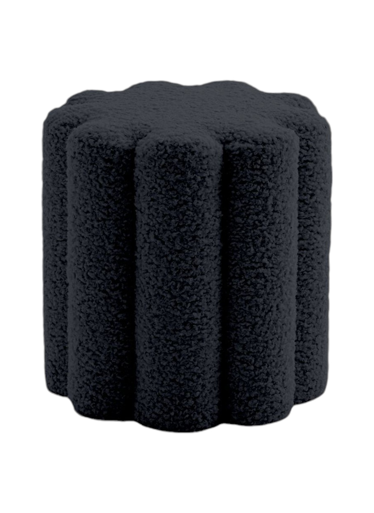 Pouf bouclette FACTORY Noir