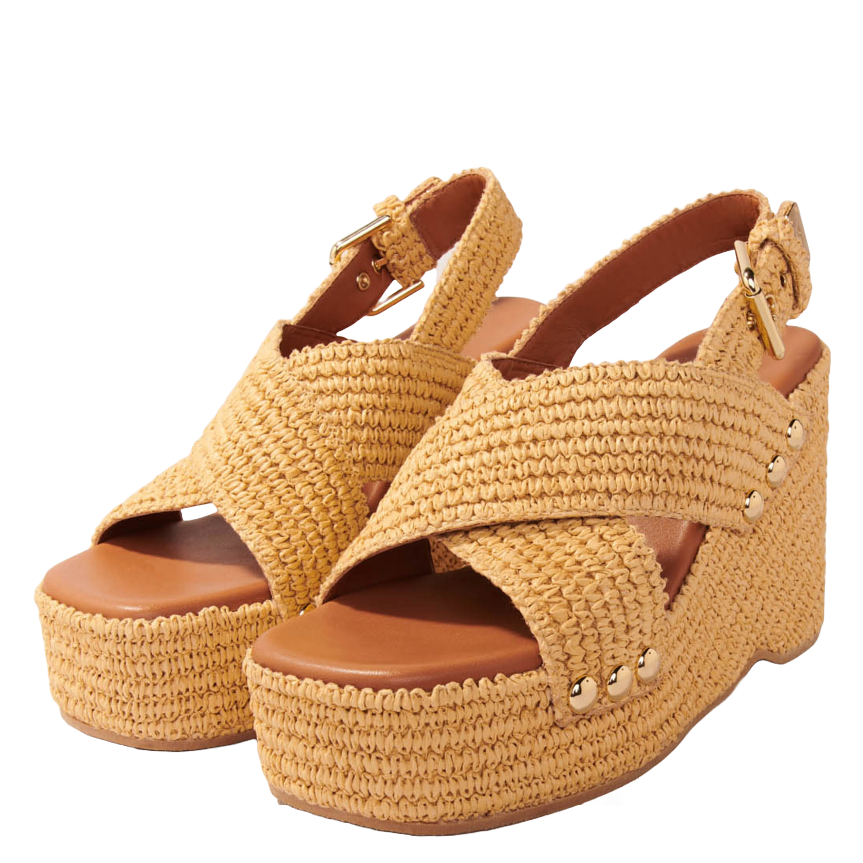 Sandales compensées  MAJE Beige