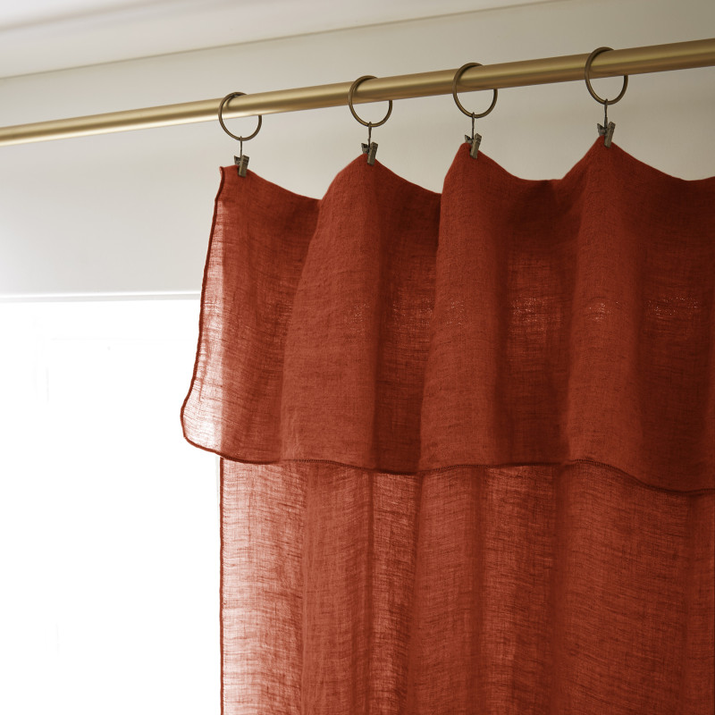Blackout and Thermal Curtains L'EFFET PAPILLON Orange