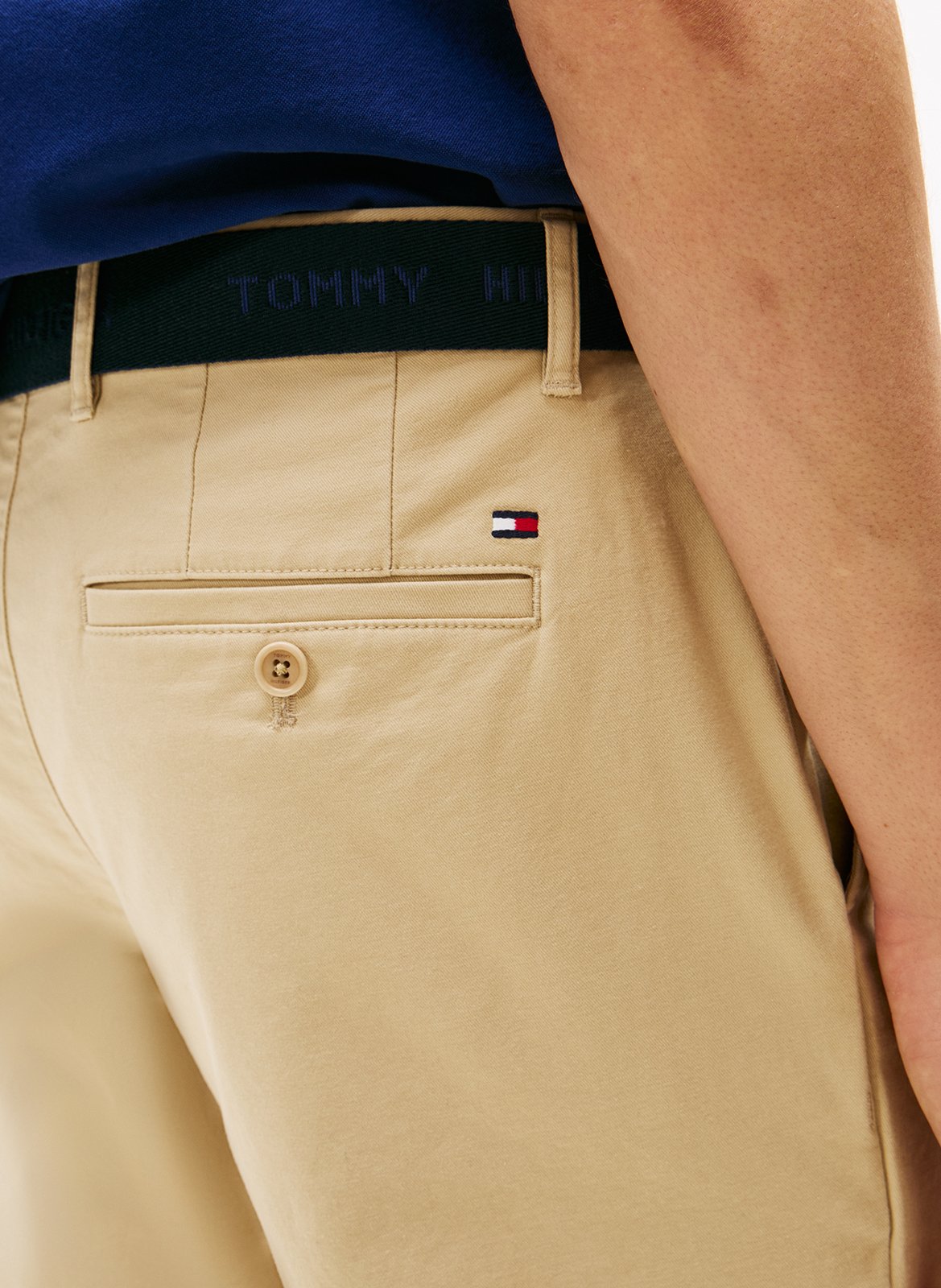 Cotton chino shorts TOMMY HILFIGER Khaki