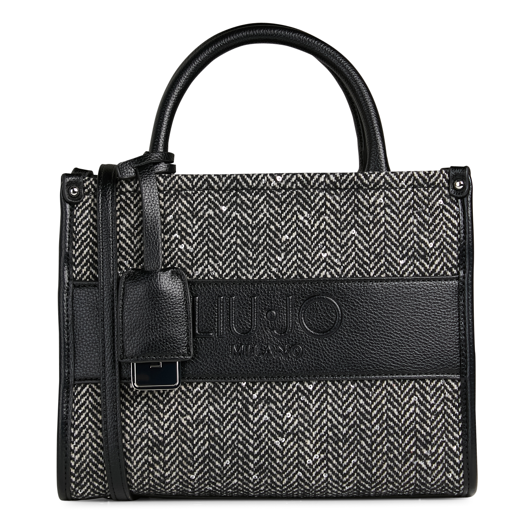 Sac à main en chevrons LIU JO Noir