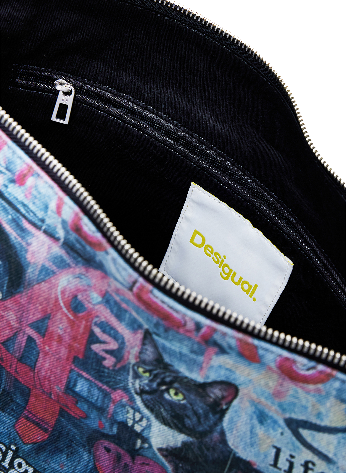 Sac porté épaule à imprimé grafiti DESIGUAL Multicolore
